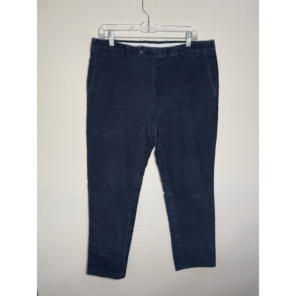 The Men's Store Bloomingdale's Navy Corduroy Pants Mens 36R x 30 Stretch Casual